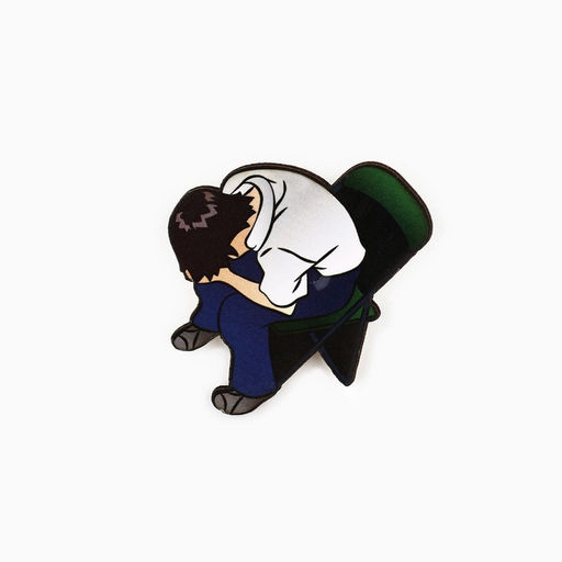 Цена за 20 шт. Значки деревянные Аниме в шоубоксе, 20 шт.