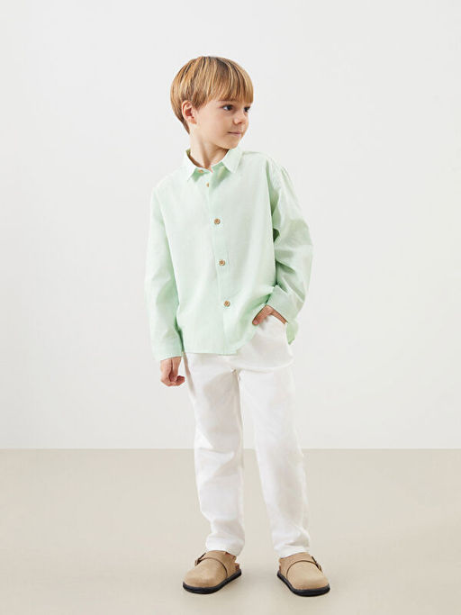 Basic Erkek ?ocuk G?mlek ve Pantolon 2li