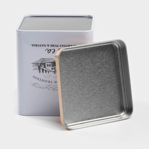 Банка для чая «Дом и поле», 12×10×10 см, белая