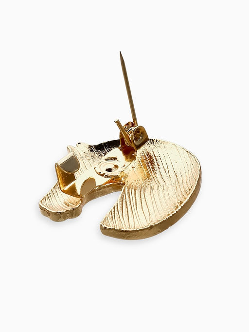 Цена за 12 шт. Брошь "Лошадь" голова, МИКС в золоте (неделимая фасовка 12 шт. цена за шт.)