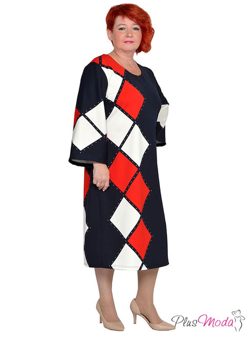 Платье Модель №1721 размеры 44-84 - Plusmoda фото 3