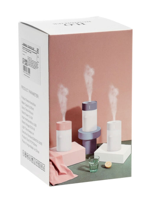 Увлажнитель воздуха Luazon HM-1, ультразвуковой, 260 мл, с подсветкой, 2 Вт, портативный, серый