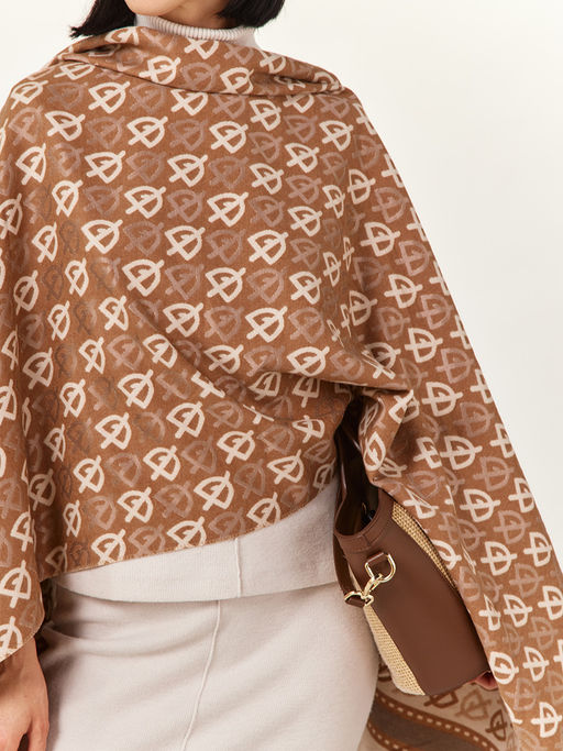 в составе ШЕРСТЬ  и КАШЕМИР Большой, мягкий, теплый  двусторонний палантин - Tantino фото 2