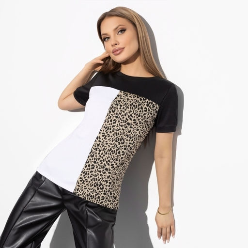 Футболка комбинированная Стильное сочетание - Charutti фото 6