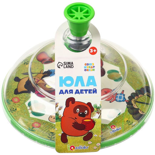 Юла прозрачная «Винни пух»