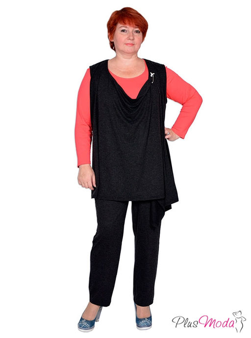 Жилет Модель №161 размеры 50-74 - Plusmoda фото 3