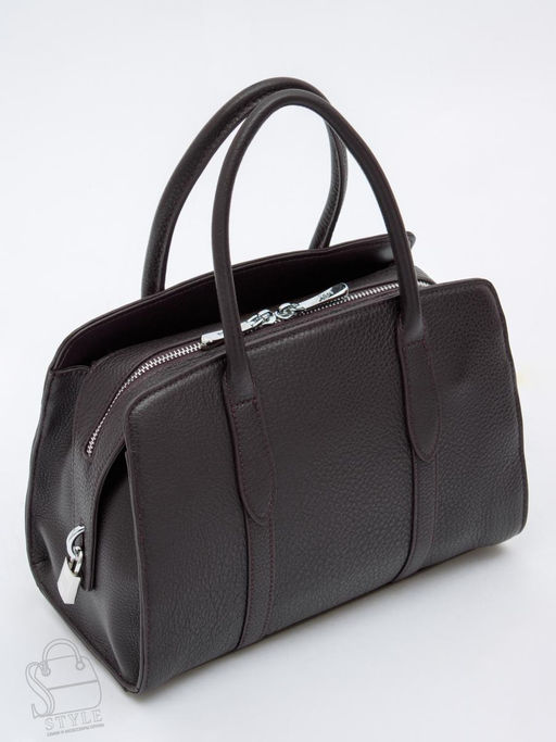 Сумка женская кожаная 8007-2S coffee Velina Fabbiano-Safenta