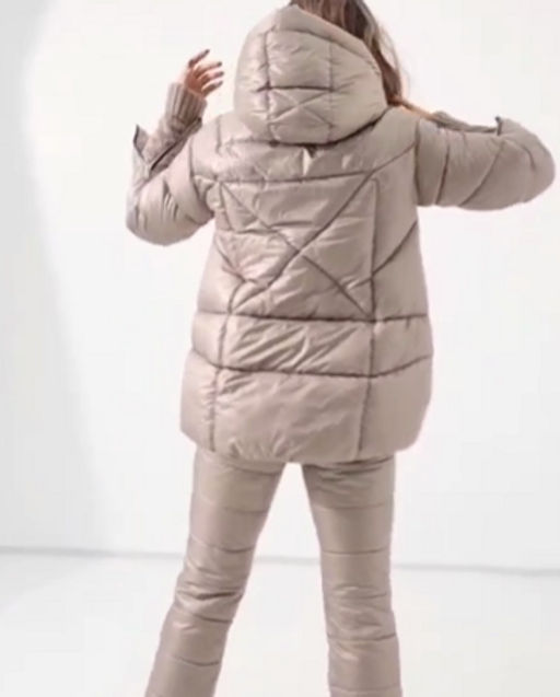 Зимняя куртка с вязанной отделкой - А+б коллекция фото 13