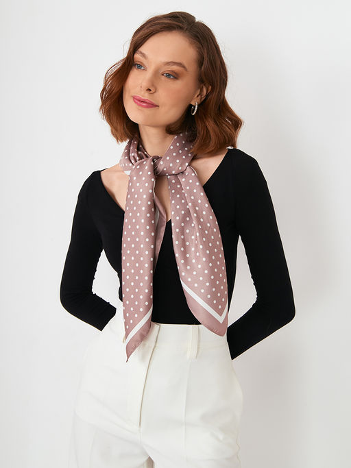 Большой, мягкий, тонкий и очень нежный двусторонний палантин с рисунком. - Tantino фото 7