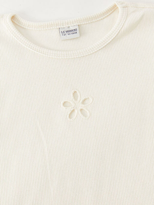 Bisiklet Yaka K?z ?ocuk Ti??rt - Waikiki фото 3