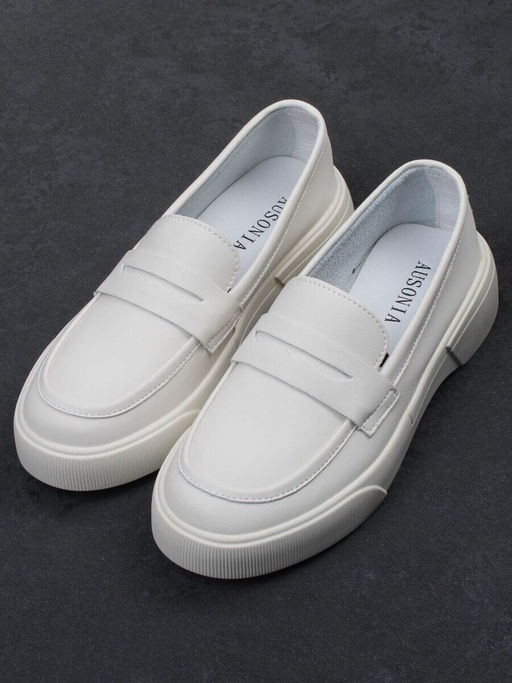 03-YD122-2 LT. BEIGE Лоферы женские (натуральная кожа)