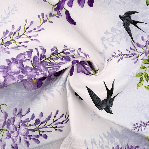 Дорожка столовая, сервировочная 50х180см "Акация", хлопок "Премиум" 236г/м2, упаковка классическая 28х41см, "Домашняя мода" (Россия)