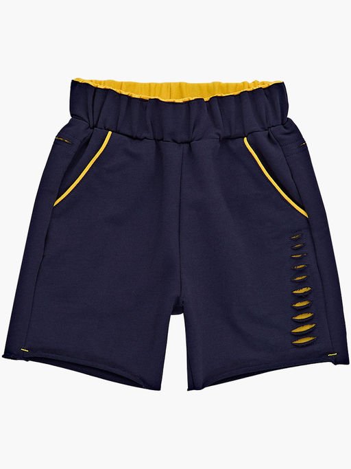 Шорты трикотажные детский сад 22-1648 синий - Mini maxi фото 5