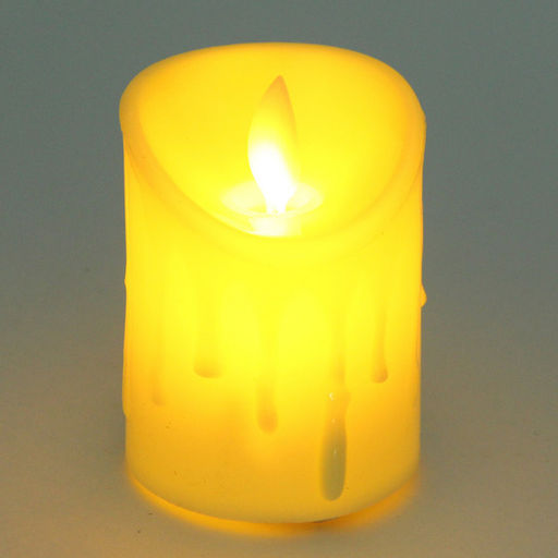 Цена за 4 шт. Сувенир подсветкой "Свеча - Капли воска" 5*7 см