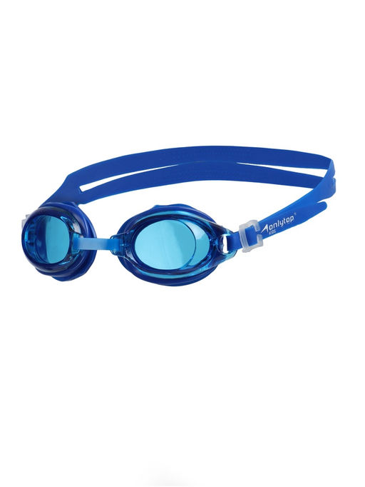 Очки для плавания детские ONLYTOP, беруши, цвет синий