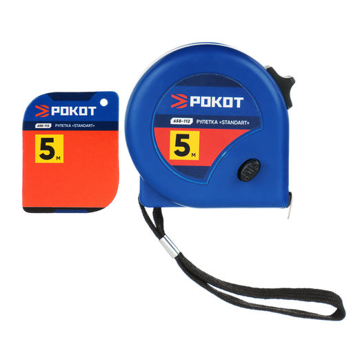 Рулетка 5мх19мм Standart "Рокот"