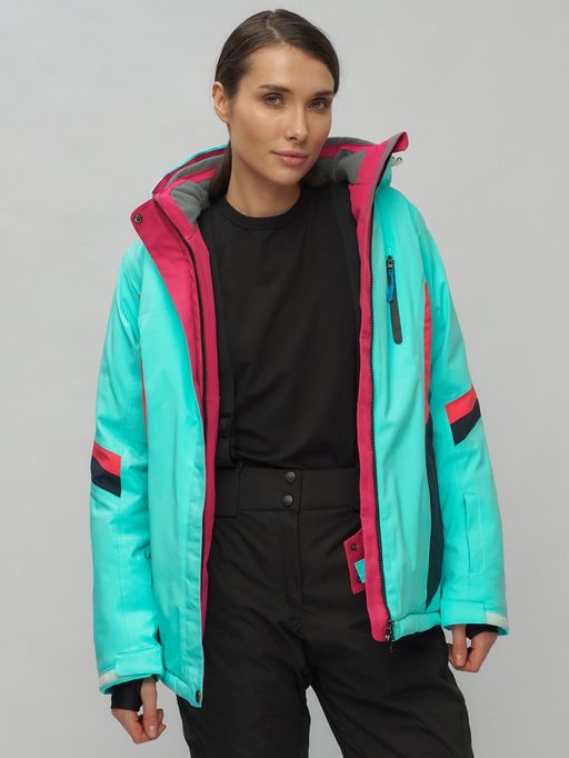 Горнолыжный костюм женский бирюзового цвета 02201Br - Chunmai фото 20