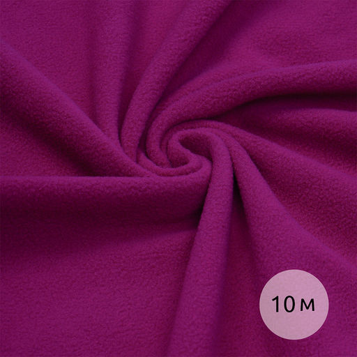Ткань флис 2-х ст. TBY-0059-F341 190 г/м? 100% ПЭ шир.150см цв.F341 (S258) фуксия уп.10м