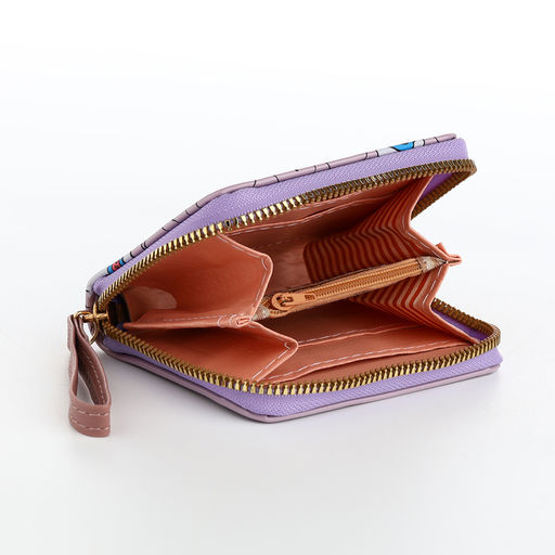 Кошелёк на молнии «Мишки», сиреневый