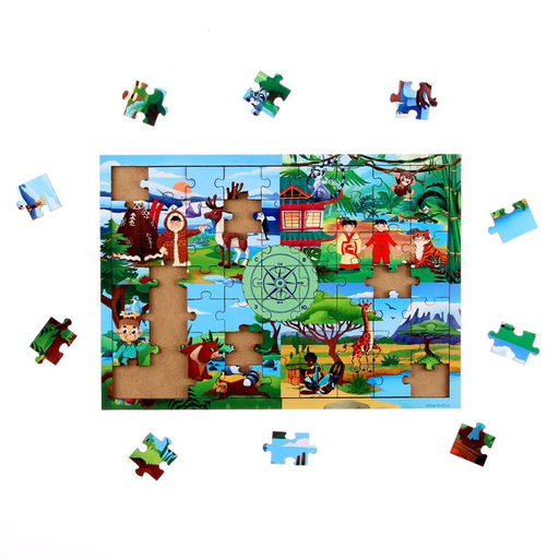 Пазл Вокруг света - Лесная мастерская фото 4