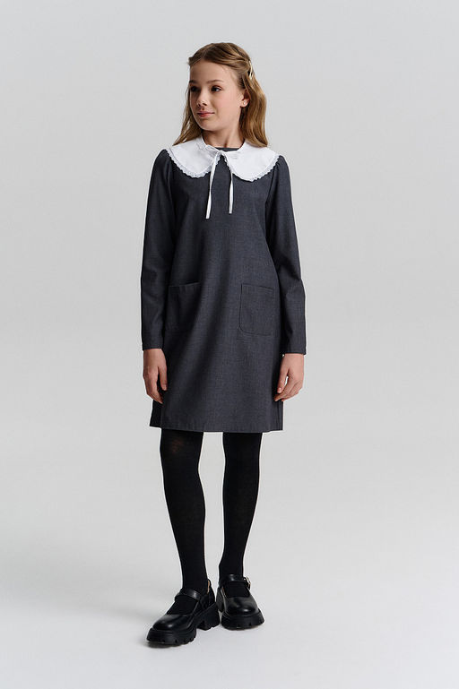 GWDJ7147 Платье для девочек - Pelican фото 6