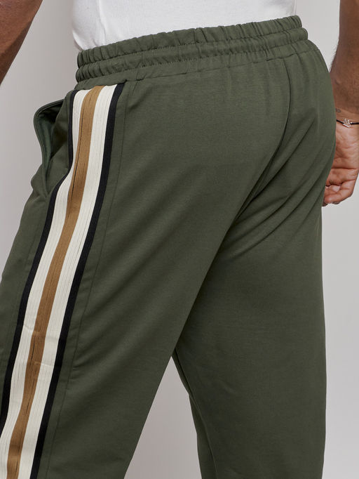 Широкие спортивные штаны трикотажные мужские цвета хаки 12903Kh - Mtforce фото 20