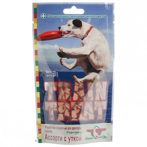 Грин Кьюзин ДРЕССУРА №1 TRAIN TREAT(Утка + тунец) 50гр*30 4683050711681