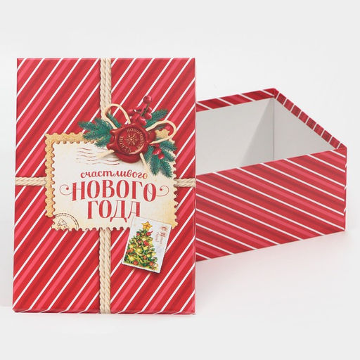 Набор подарочных коробок 6 в 1 Почта, 20?12.5?7.5 ? 32.5?20?12.5 см, Новый год