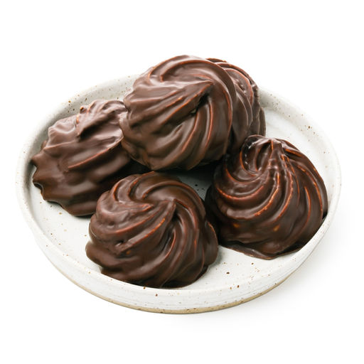 Зефир ванильный в темном шоколаде вес 1 кг