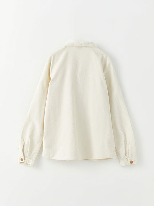 F?rf?r Detayl? Uzun Kollu Kadife K?z ?ocuk G?mlek - Waikiki фото 3