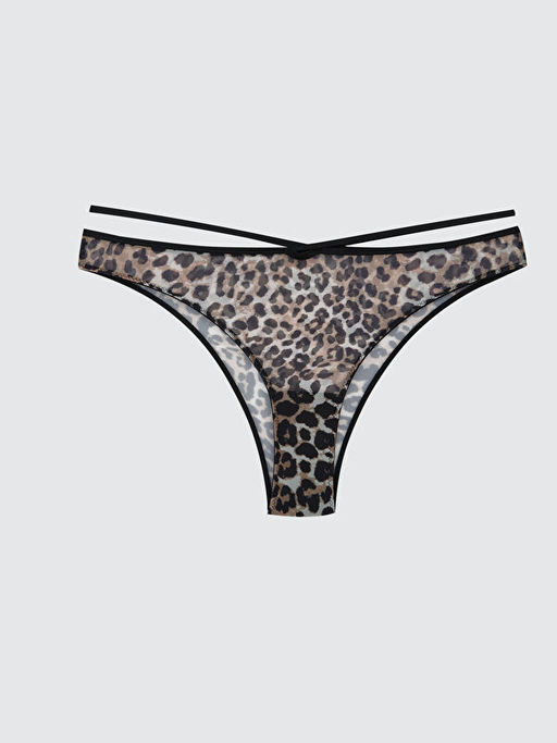 Leopar Desenli Fantezi Brazilian K?lot