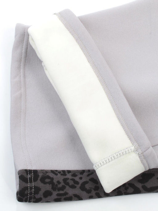 008 GRAY/LT. BLUE/LEOPARD Костюм спортивный зимний женский (95% хлопок, 5% полиэстер)