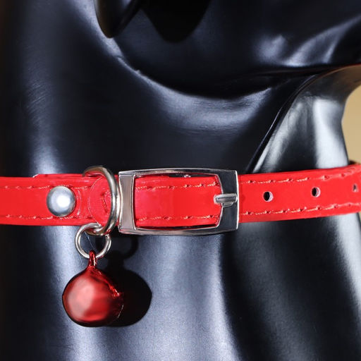 Ошейник Сияние с бусиной и бубенчиком, 29 х 1 см, ОШ 21-26, красный - Пижон фото 7