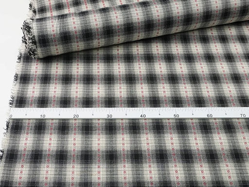 Пестрядь Вышивка на клетке цв.черный, ш.1.45м, хлопок-95%, п/э-5%, 145гр/м.кв - Купава фото 6
