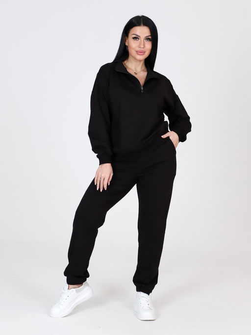 СК-2301 ЖЕНСКИЙ СПОРТИВНЫЙ КОСТЮМ (Черный) - А-дина фото 3