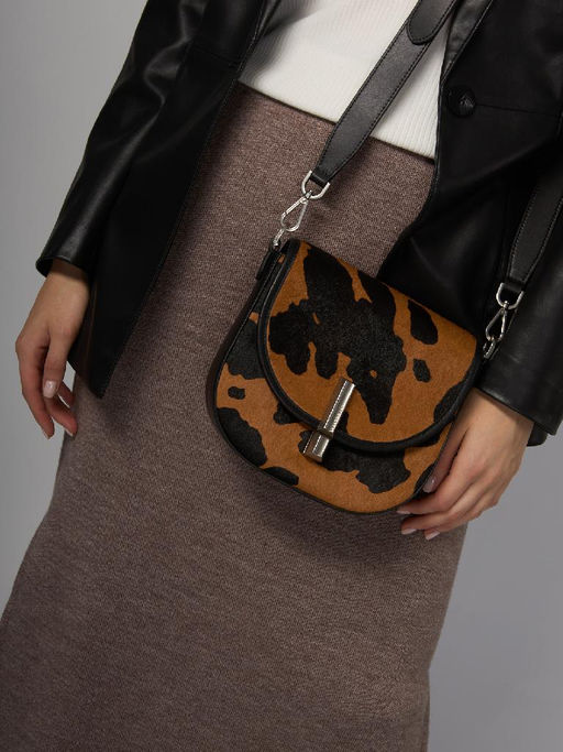 Сумка ELEGANZZA Z9266-8677 black/camel  фото 21