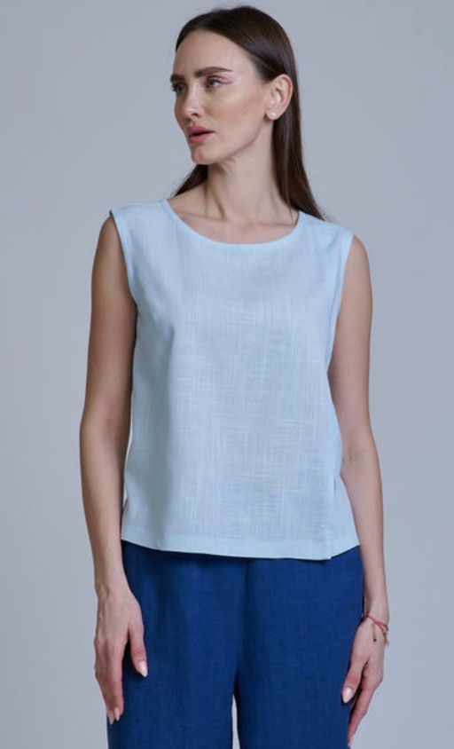 ЛЕН с ХЛОПКОМ топ