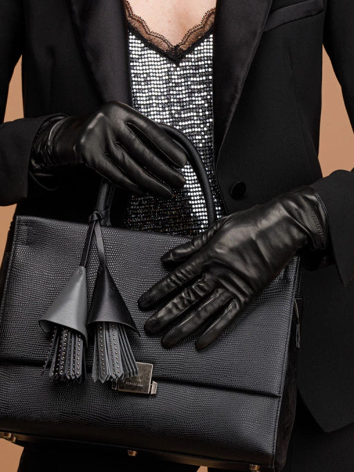 Перчатки женские 100% ш IS00700 black
