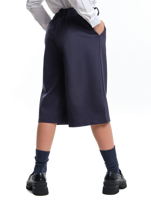 Кюлоты для девочки школьные 22-7319 синий - Mini maxi фото 11