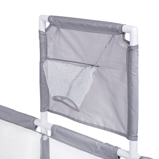 Манеж детский прямоугольный с баскетбольным кольцом и воротами (120*180*60) цвет серый