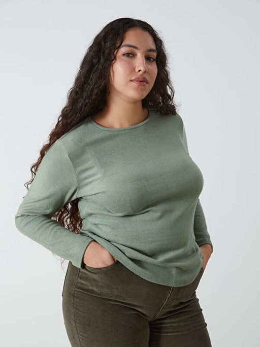 Bisiklet Yaka Kad?n Ti??rt