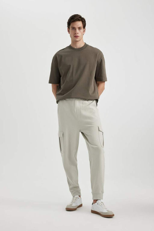 Футболка Oversize с круглым вырезом и короткими рукавами - Defacto фото 5