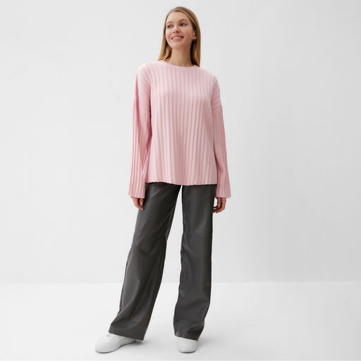 Джемпер женский вязаный MINAKU: Knitwear collection, розовый, размер 42-44