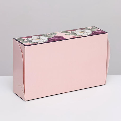 Коробка складная с окном под зефир FOR YOU, 25×15×7 см