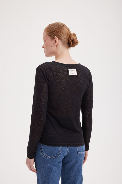 Лонгслив Slim Fit "Уголь" женский