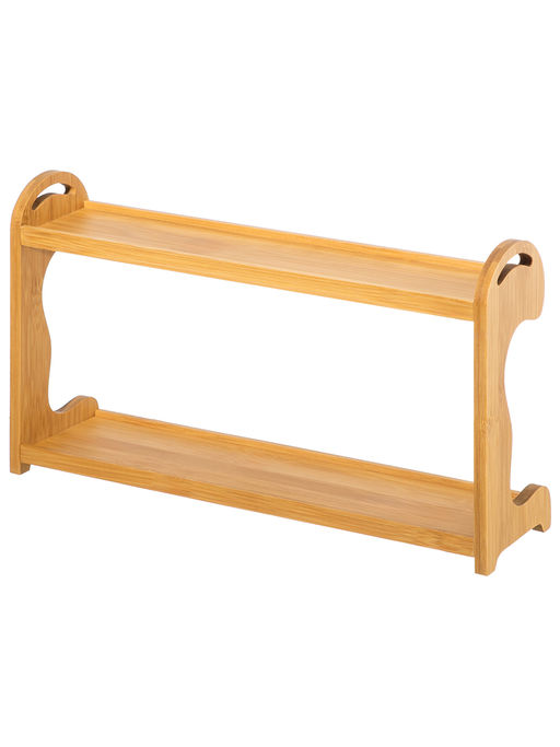 Полка бамбуковая 2-х ярусная 37*10*21,5 см