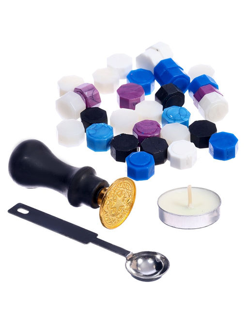 Набор для опытов для детей «Сургучная печать. Эзотерика», штамп, сургуч, конверт для письма