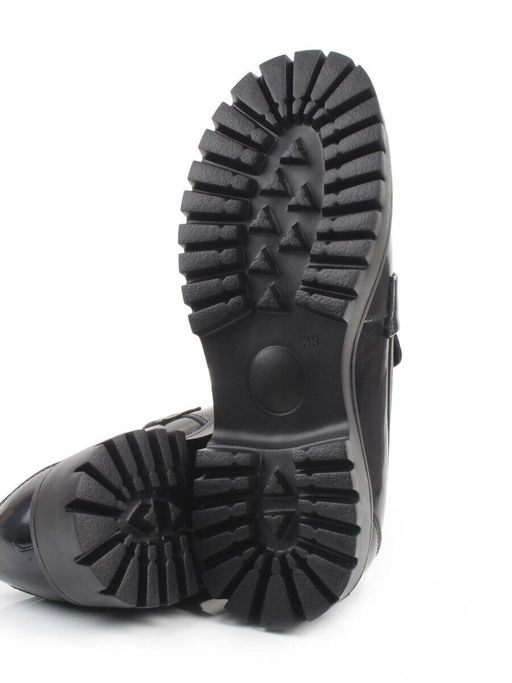 03-S77-49 BLACK Лоферы женские (натуральная кожа)