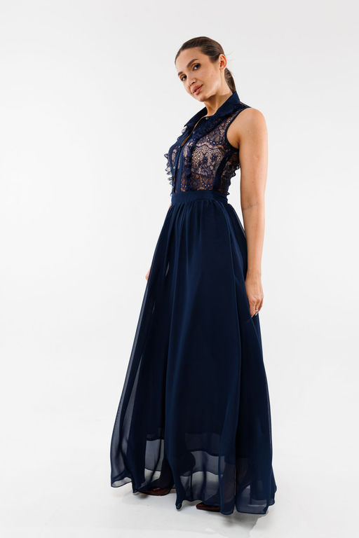 Платье AMORI 9778-Р темно-синий  фото 2