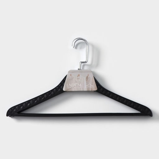 Плечики - вешалки для одежды LaDom Eliot, 44×24 см, 3 шт., чёрные